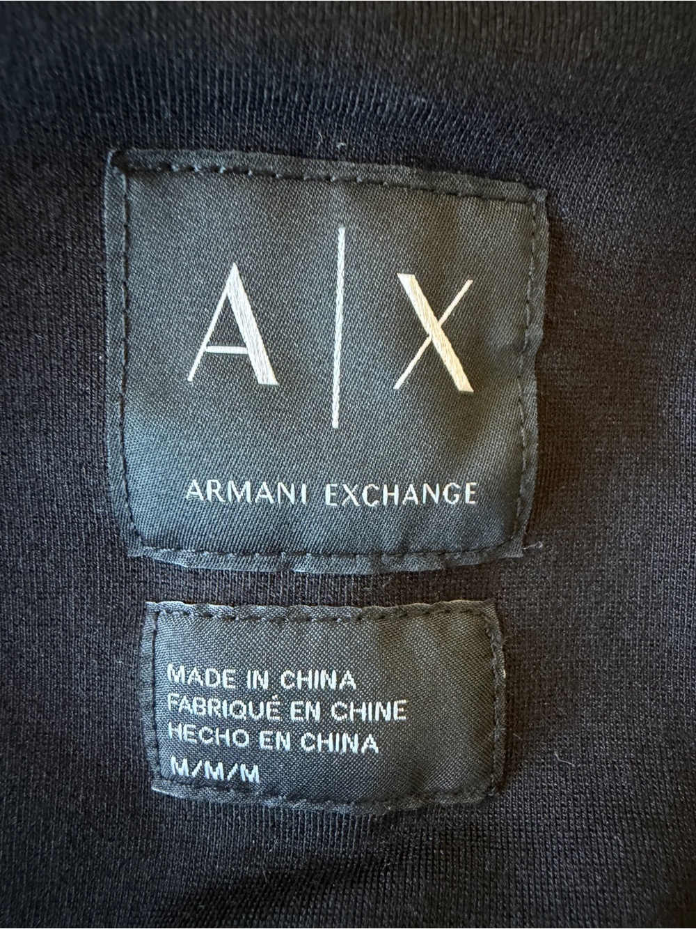 Armani Exchange Black Moto Jacket | Size M - Picture 4 of 6